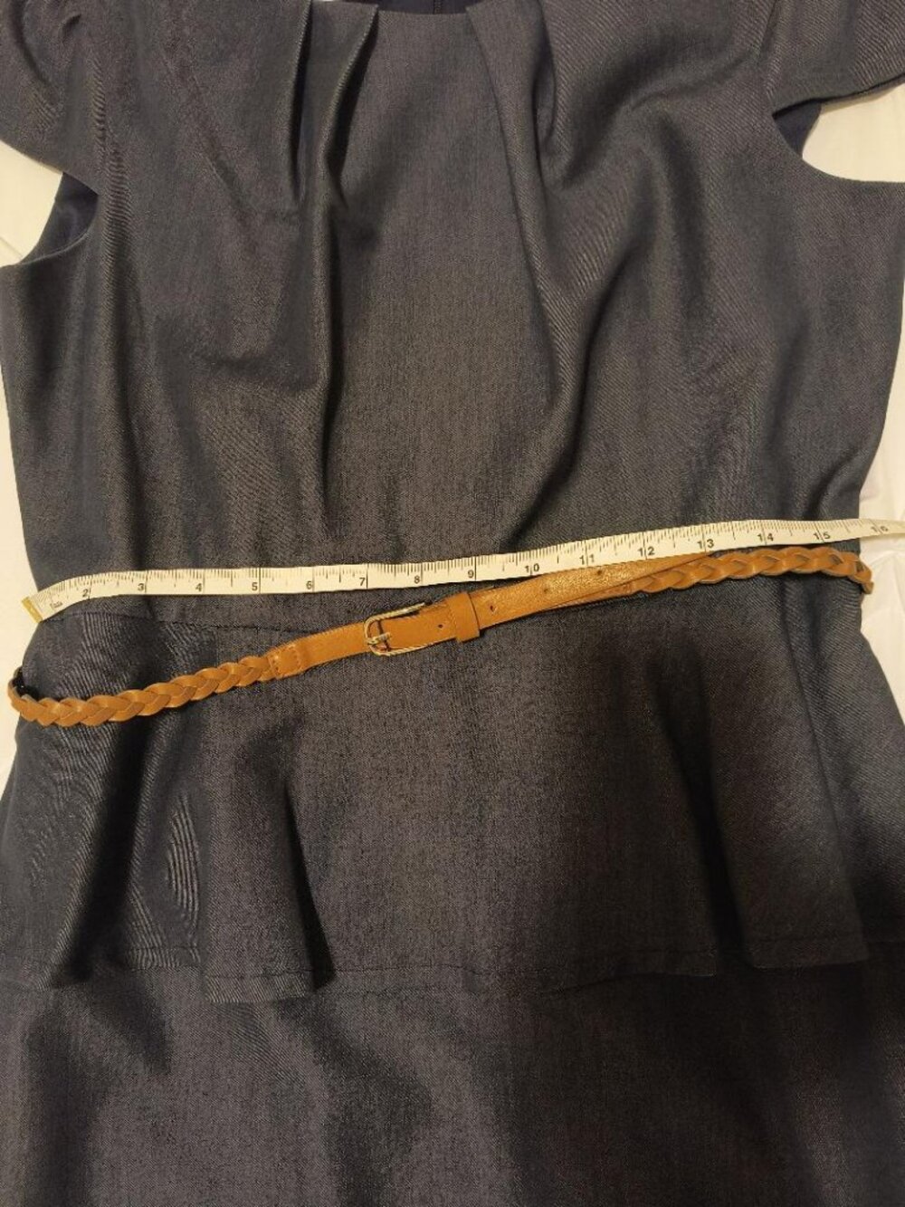 Connected Apparel Casual Blue Denim Dress Size 14P - Picture 6 of 8
